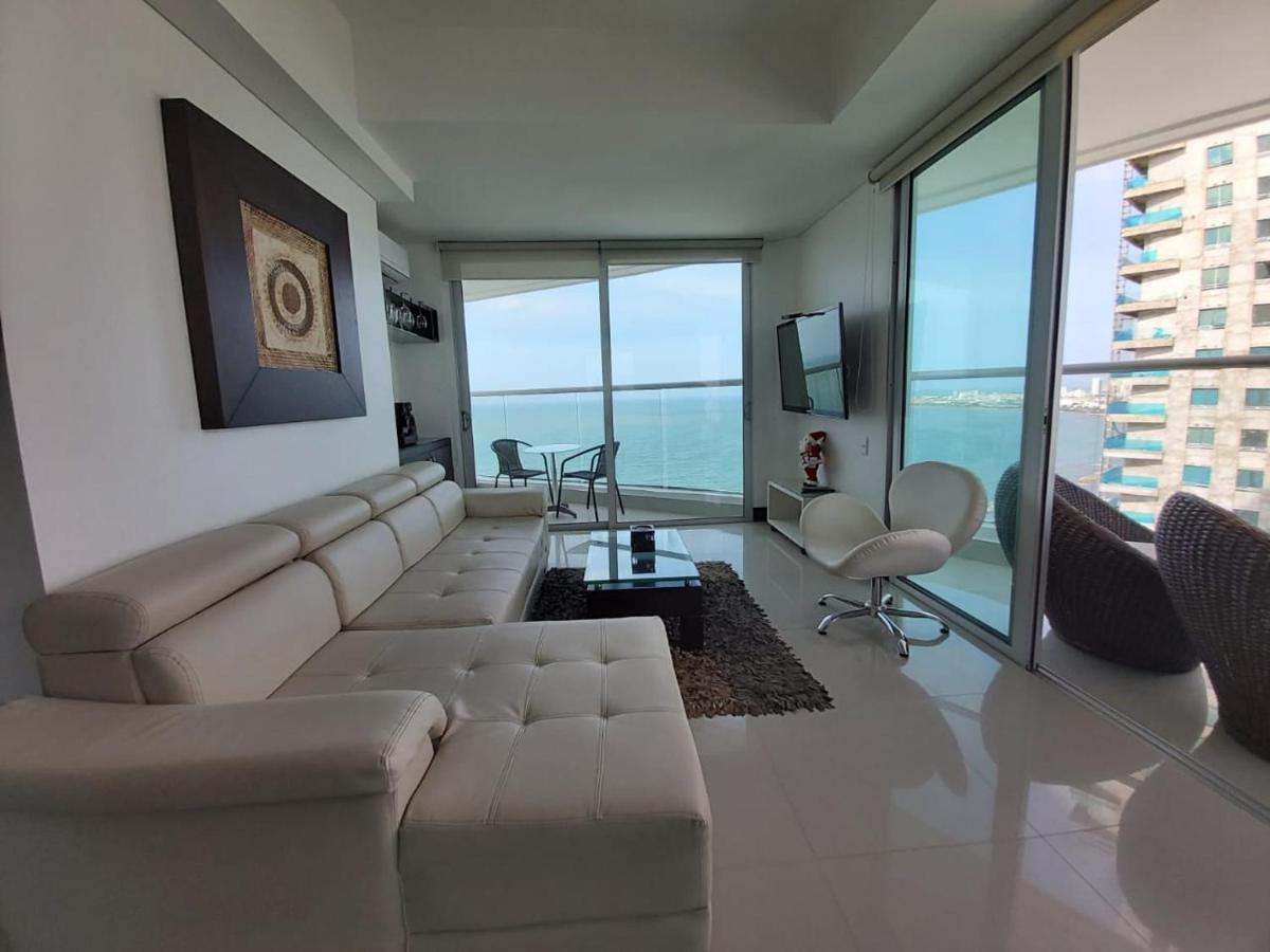 Palmetto Eliptic Luxury Beachfront Apartment Bocagrande Cartagena Esterno foto